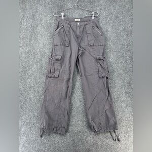 Rachel Paige Gray Cargo Joggers Women’s Medium Hiking Casual Utility Preppy